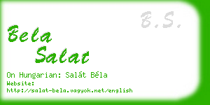 bela salat business card